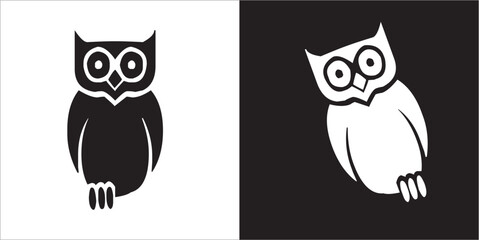 Illustration vector graphics of owl icon