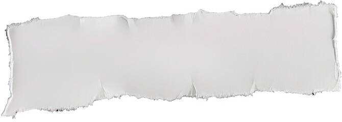 Fototapeta premium Torn paper sheet isolated on transparent background. PNG