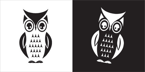 Illustration vector graphics of owl icon