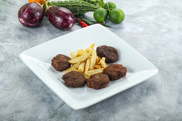 Vegan cuisine - chickpea round falafel