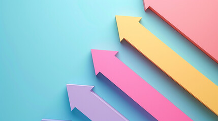 AI art rise, UP, improve　illustration　向上心をイメージしたイラスト