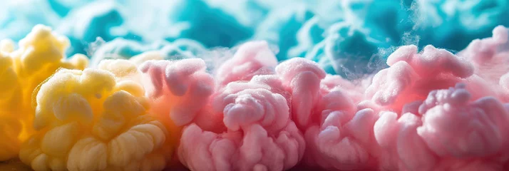Foto op Aluminium Texture of cotton candy. © YULIYA