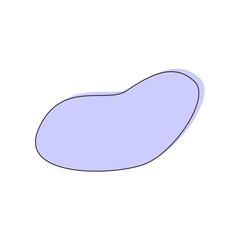 purple color blob with circle blob