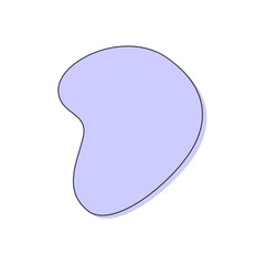 purple color blob with circle blob