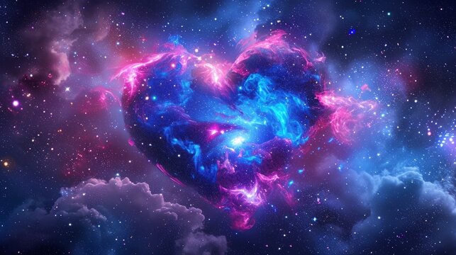 Galactic Heart Cosmos: Cosmic-themed vector designs featuring celestial elements arranged in the shape of hearts, perfect for a celestial and romantic vibe