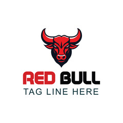Vector bull logo design template