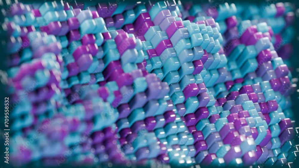 Poster an interpretation of quantum fluctuations, depicted as a dynamic, ever-changing 3d terrain.