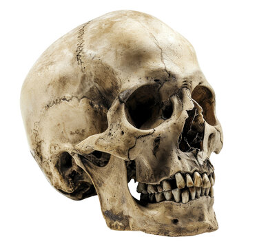 Skull isolated on transparent background