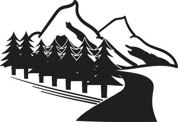 Mountain Logo template design vector illustration