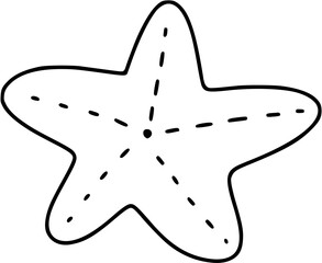 Starfish outline