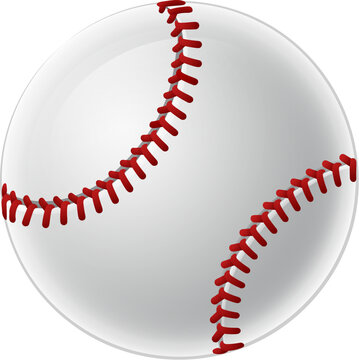 A baseball ball cartoon sports icon illustration