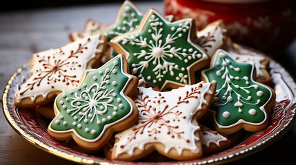 Obraz premium christmas gingerbread cookies