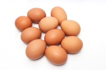 Chicken Eggs on a Transparent Background
