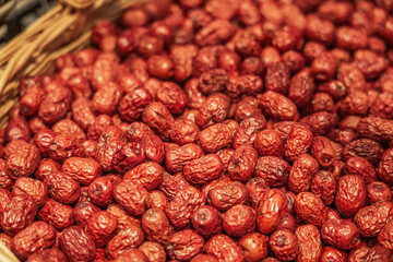 Heap of Dried Goji Berries for Nutritional Boost