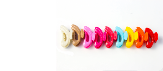 Jaws Hair Clip Isolated on a  Transparent Background