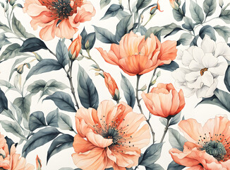oriental-watercolor-painting-of-a-minimalist-flower-pattern-destined-for-elegant-wallpaper-design