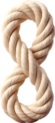 Twisted Rope on Clear White on a transparent background
