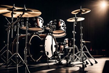 Fototapeta na wymiar drummer in action