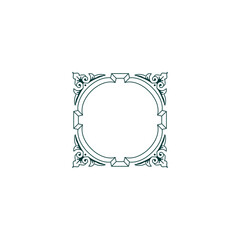 border corners in green border