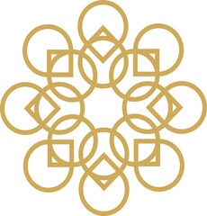 Abstract luxury mandala logo vector element