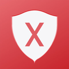 Fototapeta premium Event design consultant filled colorful initial logo idea. Safety organizations of holidays. Letters inside shield shape. Graphic design. Created using neural network