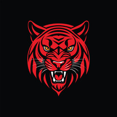 Vector panther mascot illustration logo design