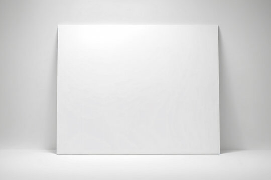 A blank white canvas against a full white background - Mockup