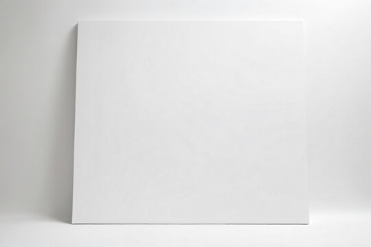 A blank white canvas against a full white background - Mockup