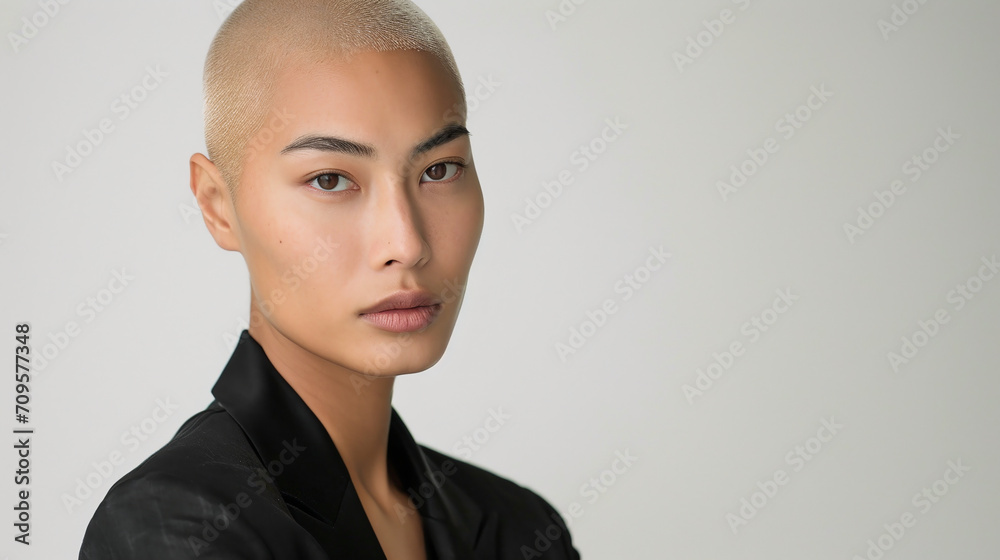 Canvas Prints Portrait of asian fashion model.