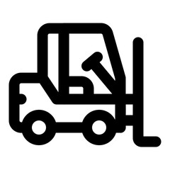 forklift icon vector illustration asset element