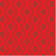 pattern with red and white flowers