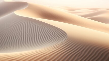 Playful sand dunes shaped by the wind into mesmerizing patterns and ripples