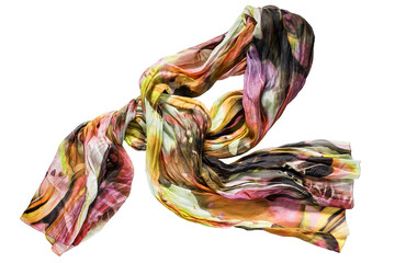 Silk scarf isolated