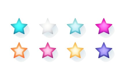Obraz premium set of stars icons