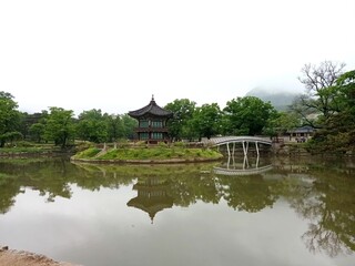 Fototapeta premium pavilion in the park Gyeongbokgung Palace
