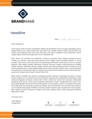 vector modern business and corporate letterhead template