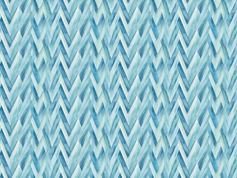Blauer Aquarell Hintergrund Zacken Zickzack eckige Textur Kachel nahtlos gekachelt
