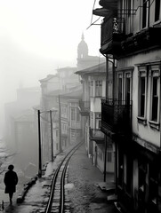 Istanbul, A Person Walking Down A Narrow Street With Buildings In The Background