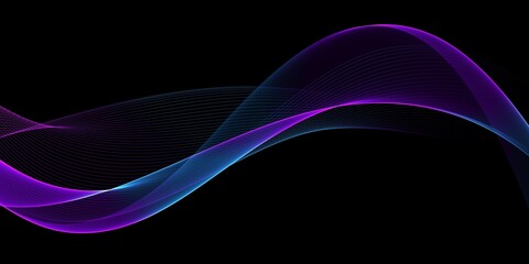 Abstract neon colorful line background with glowing lights