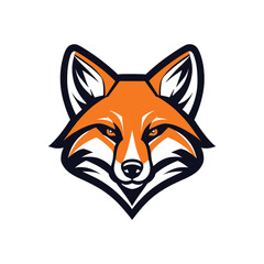 Free vector fox mascot illustration logo design