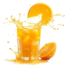 Abwaschbare Fototapete orange juice splash © Zaleman