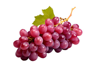 Fototapeta premium A juicy bunch of purple grapes with water droplets, showcasing freshness and natural taste.