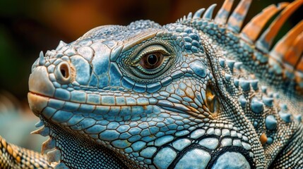 Fototapeta premium Close-up portrait of an iguana