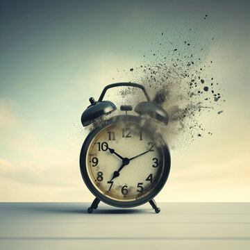 clock fading away to symbolise time running out
