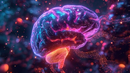 dreamy confluence of a human brain