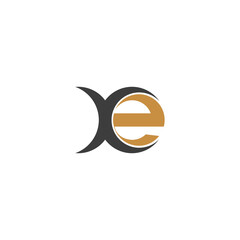 XE or EX logo and icon design