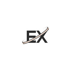 Alphabet Initials logo XE, EX, E and X
