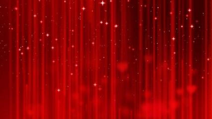 valentines day background with hearts red bokeh elements decoration for romantic love holiday. © DigitalFuturistic