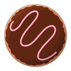 donut color day chocolate cream food icon