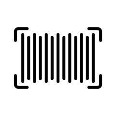 barcode icon or logo illustration outline style. Icons ecommerce.